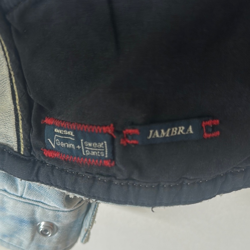 Diesel Two-Tone Distressed Denim Jacket - Picture 3 of 15
